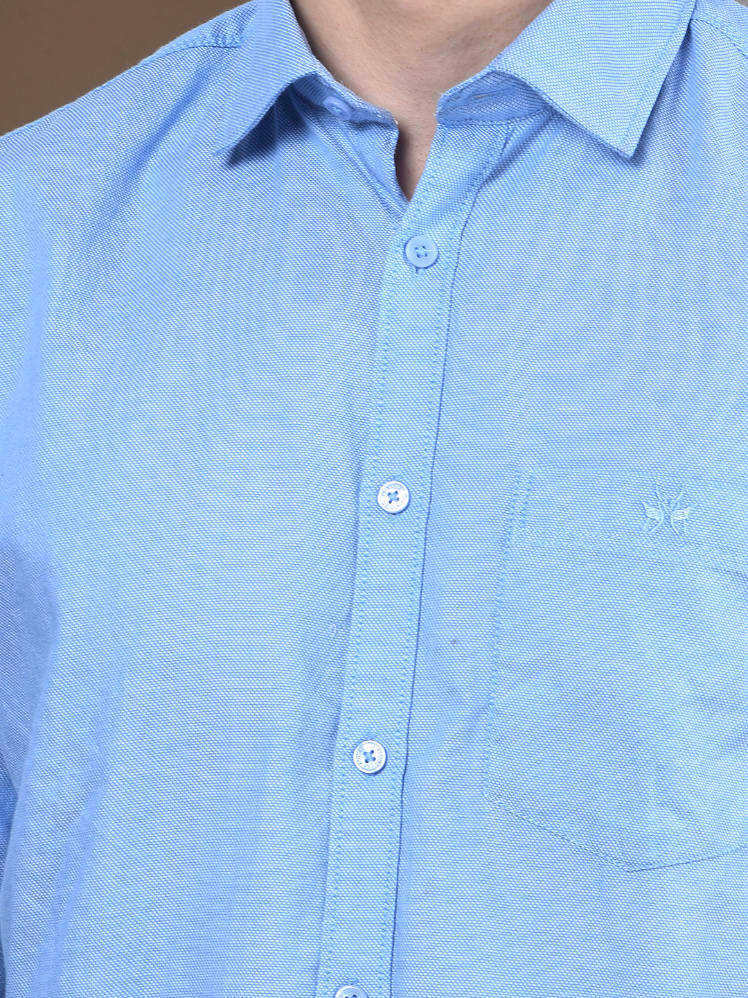 Blue 100% Cotton Shirt