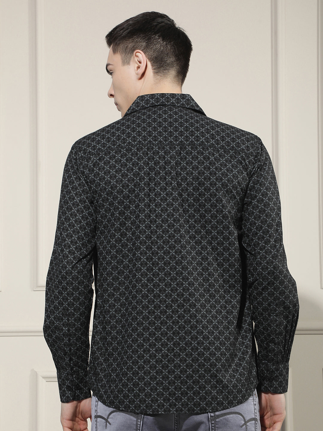 Midnight Black Printed Shirt