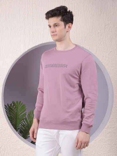Pink Typographic Print Sweatshirt