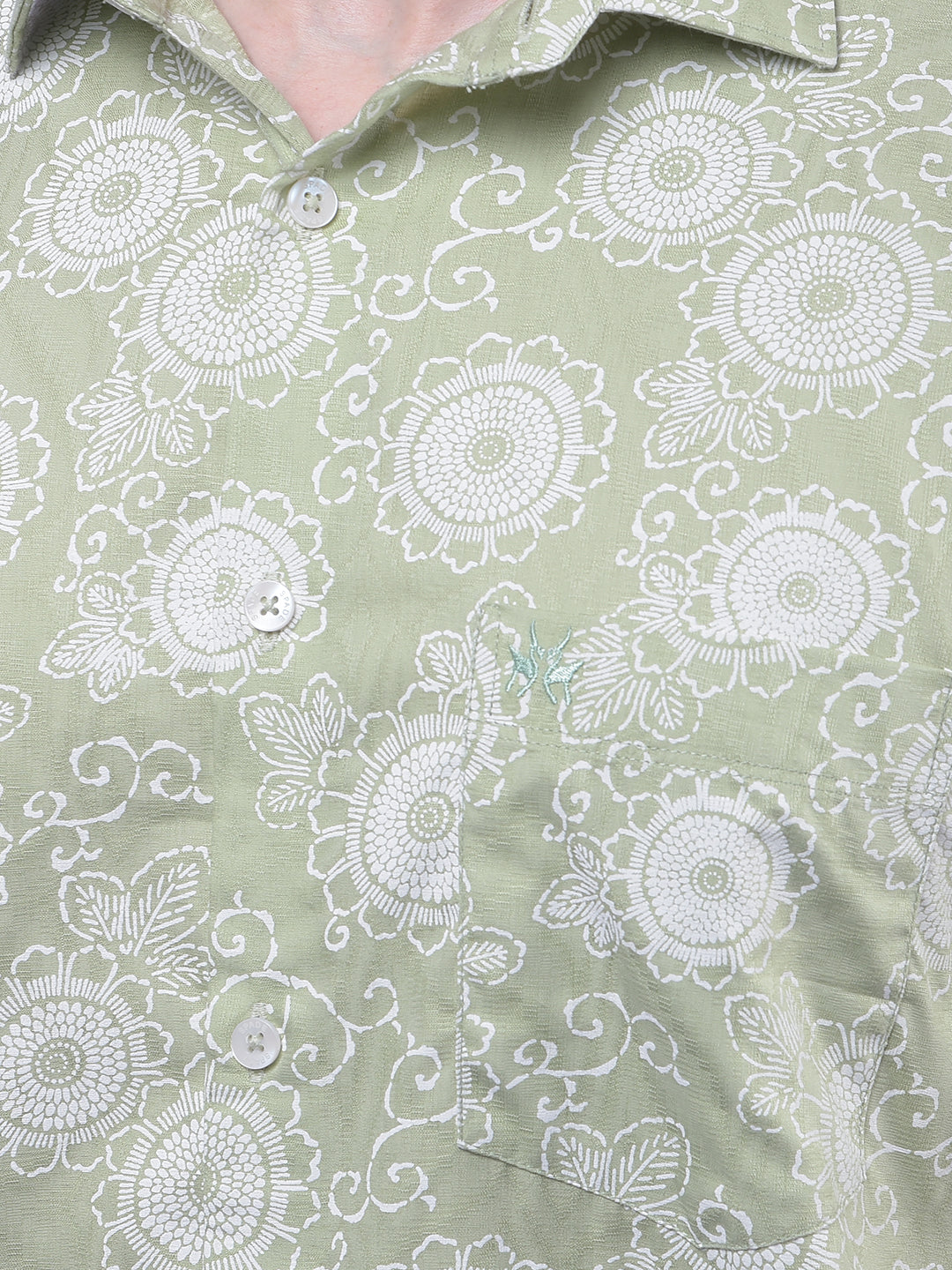 Green Printed Shirt
