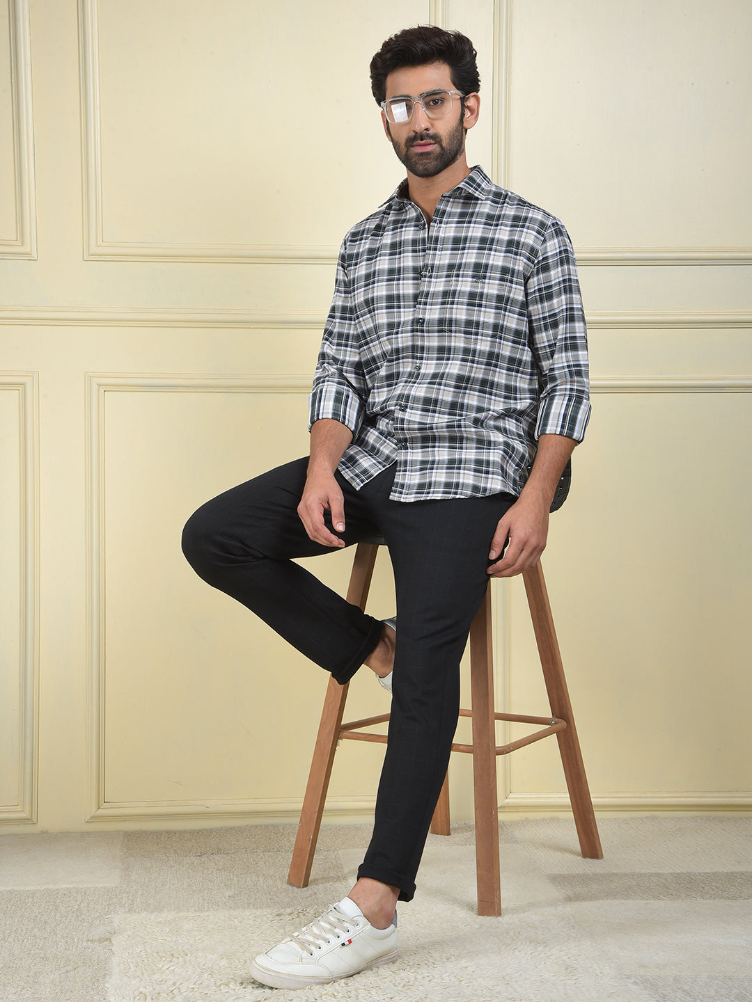 Heritage Tone Green Checked Shirt