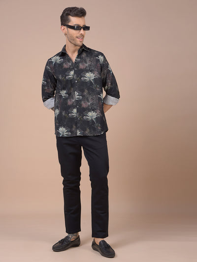 Multi-Color Floral Print 100% Cotton Shirt