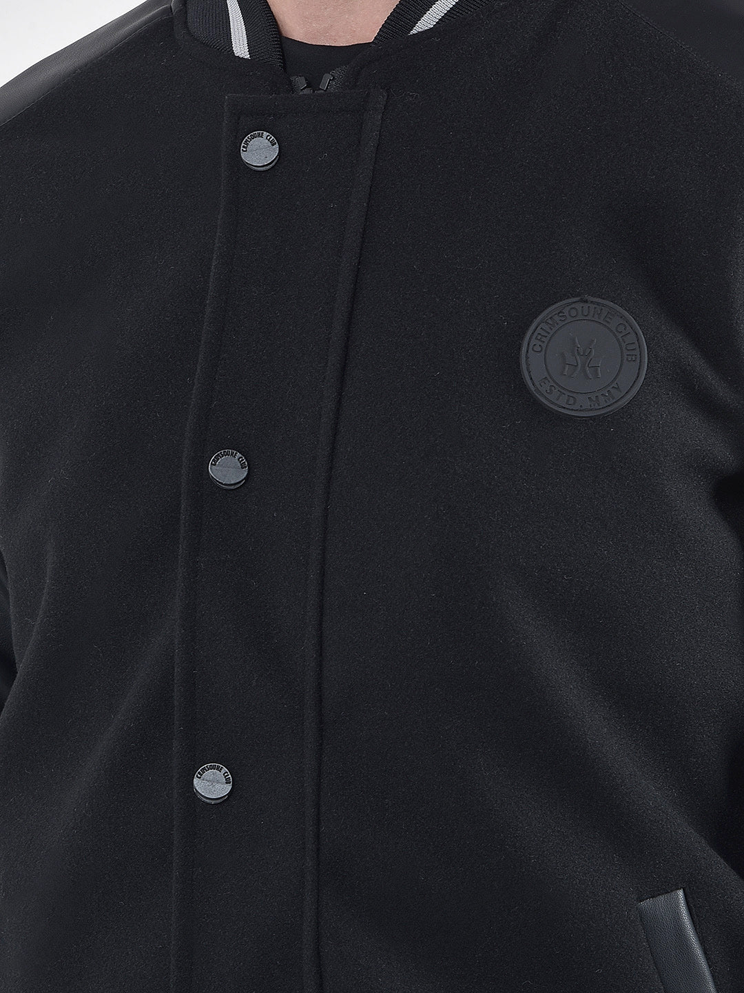 Black Classic Varsity Jacket