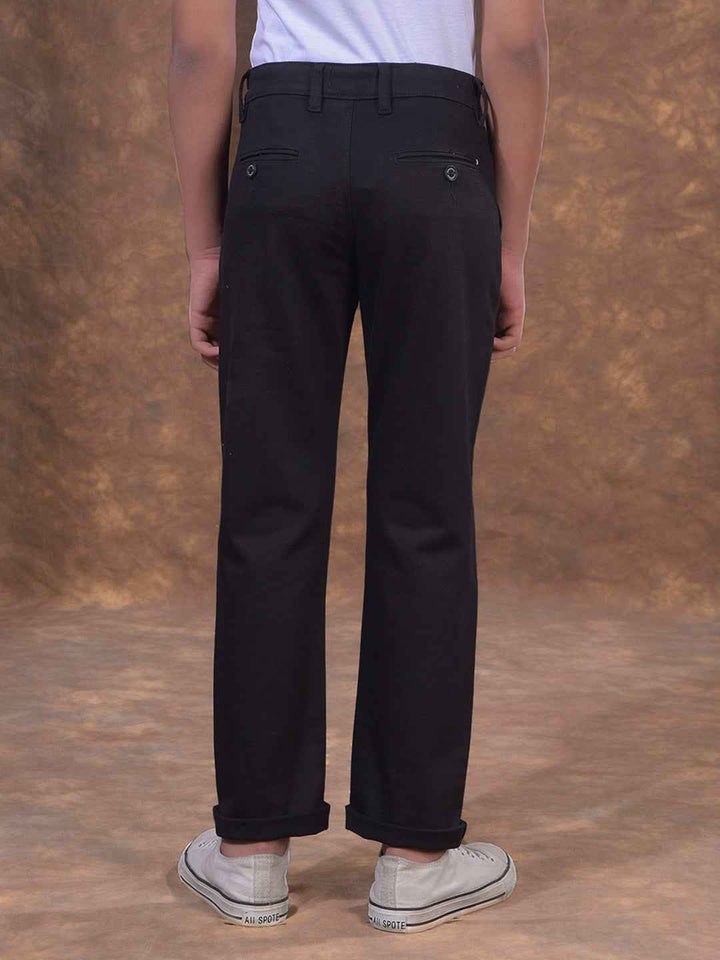 Black Textured Casual Shirt