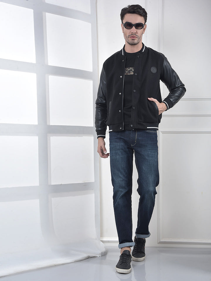 Black Classic Varsity Jacket