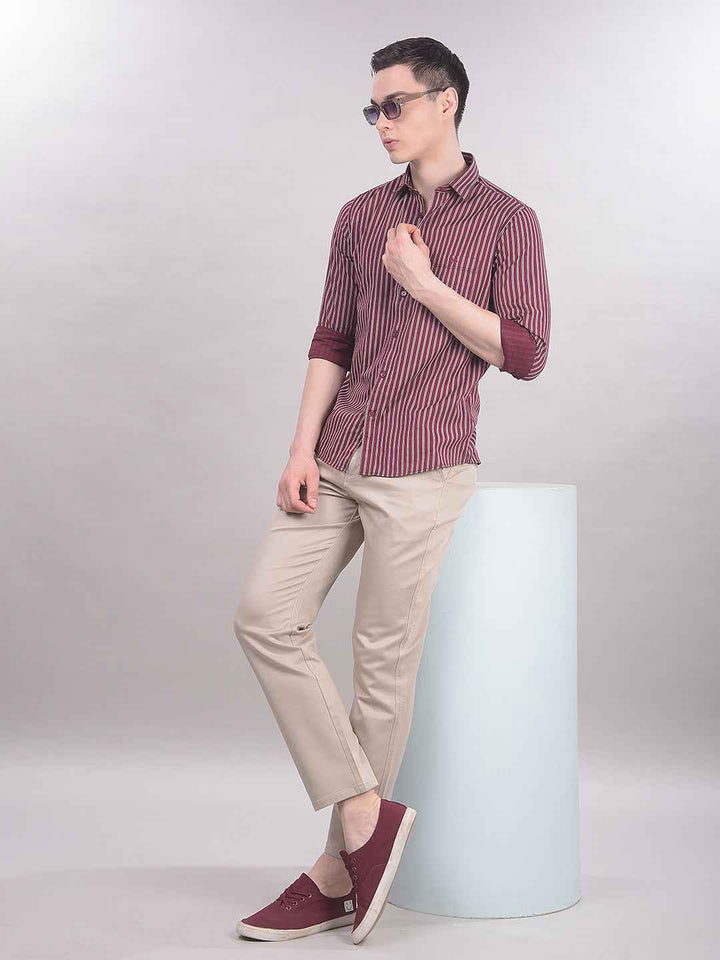 Beige Chinos Trousers
