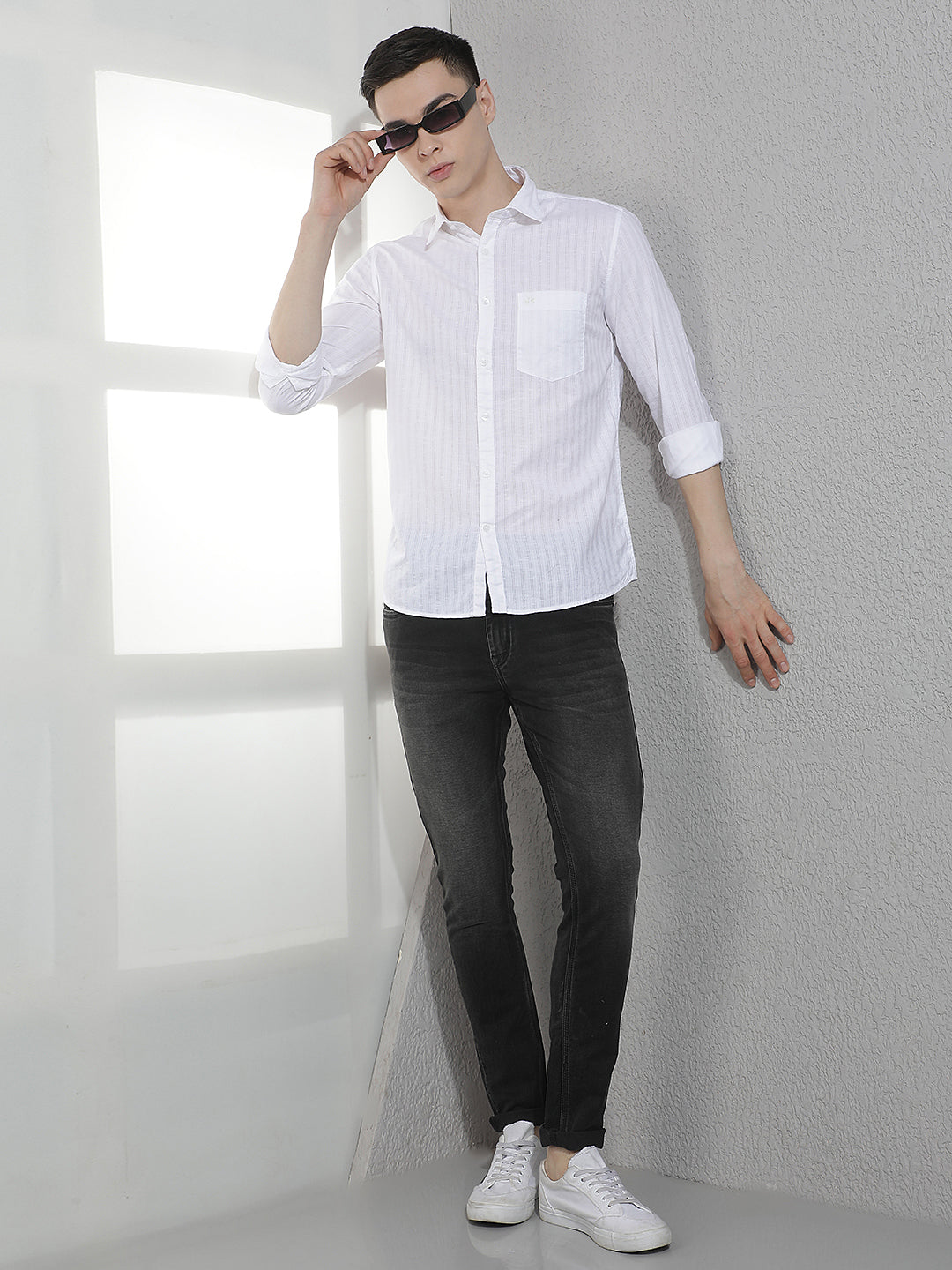 White Striped Shirt