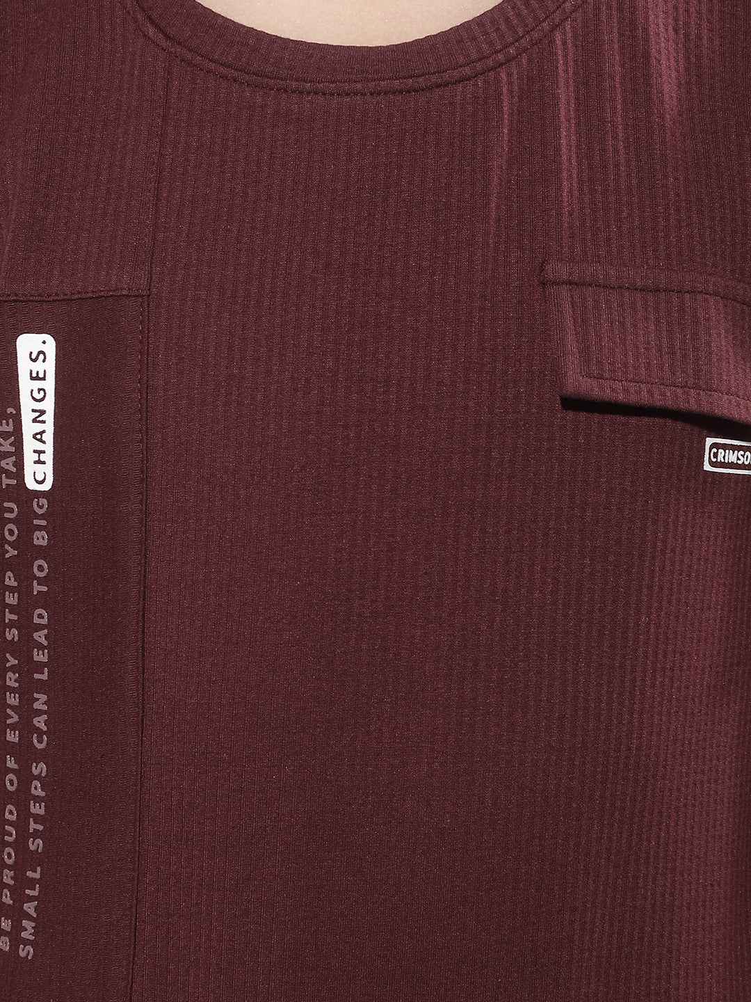 Wine Typographic Print T-Shirt