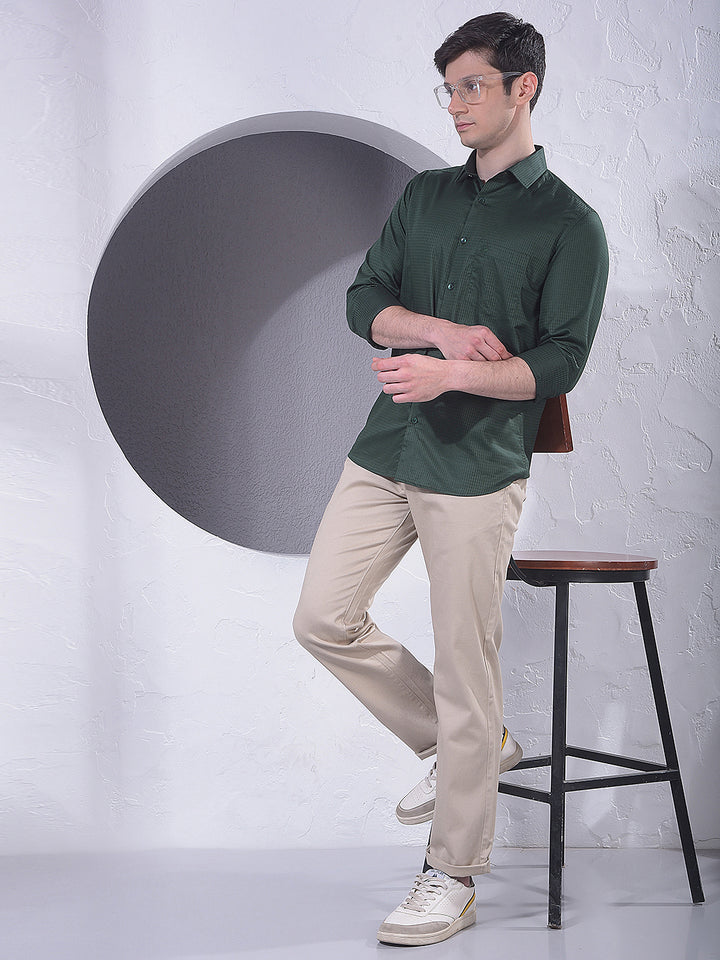 Smart Green Casual Shirt