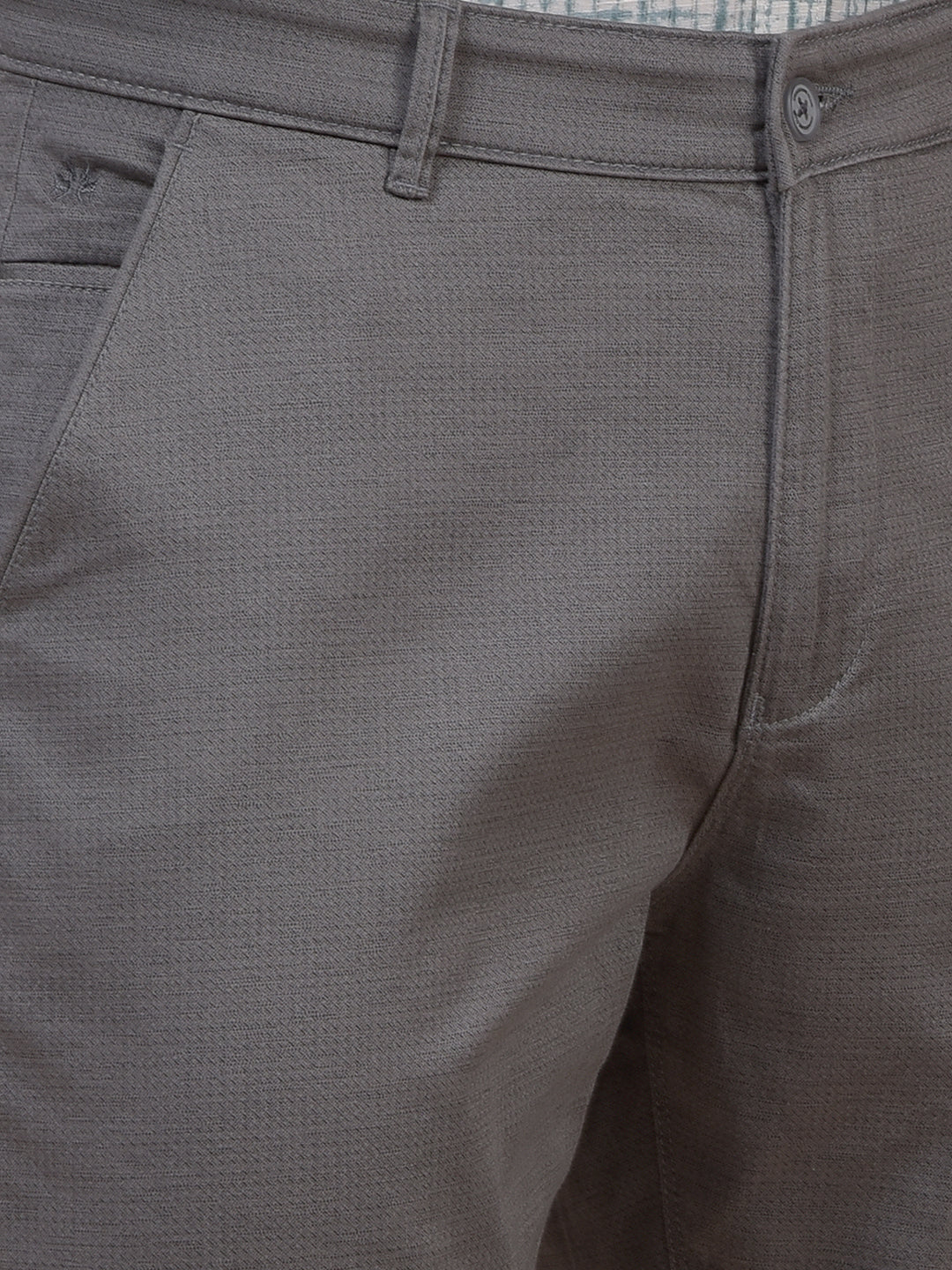 Grey Printed Trousers