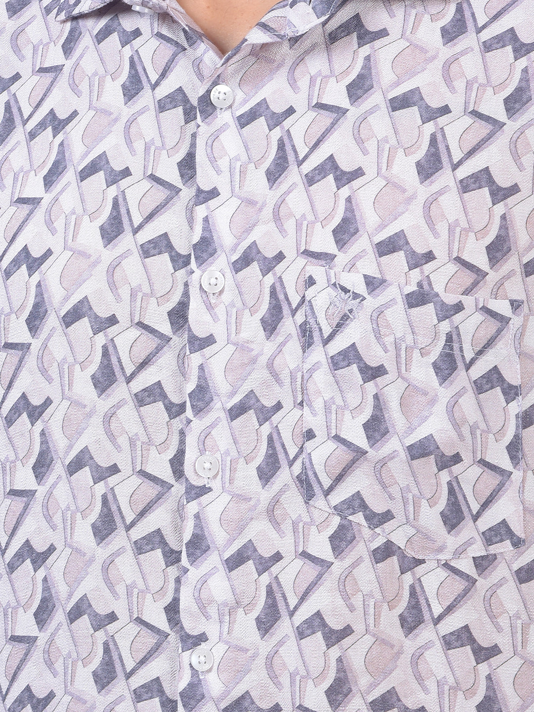 Purple Printed Shirt