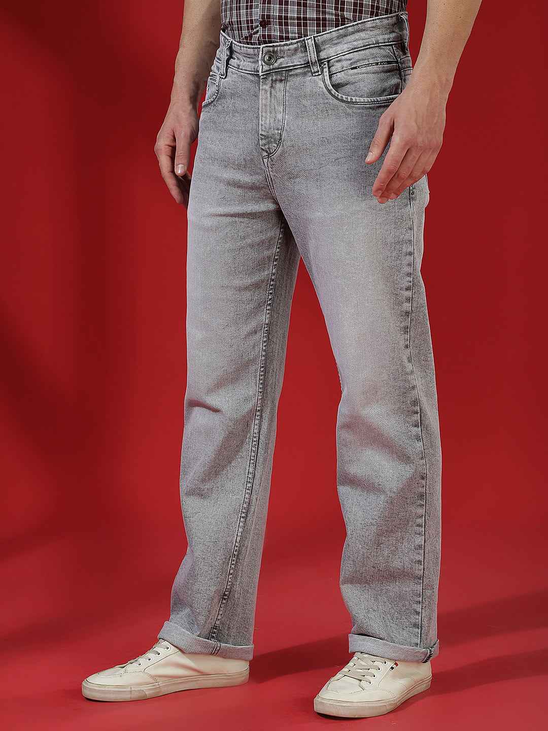 Grey Urban Chic Baggy Jeans