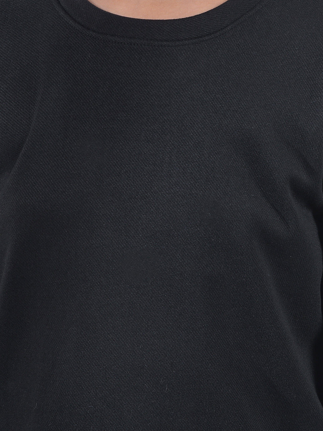 Sophisticated Black Knitted T-Shirt