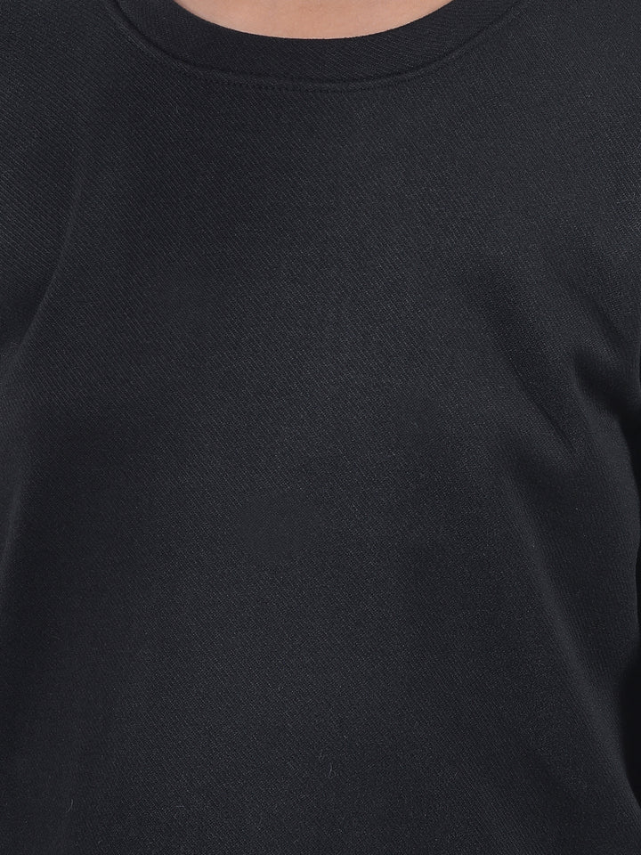 Sophisticated Black Knitted T-Shirt