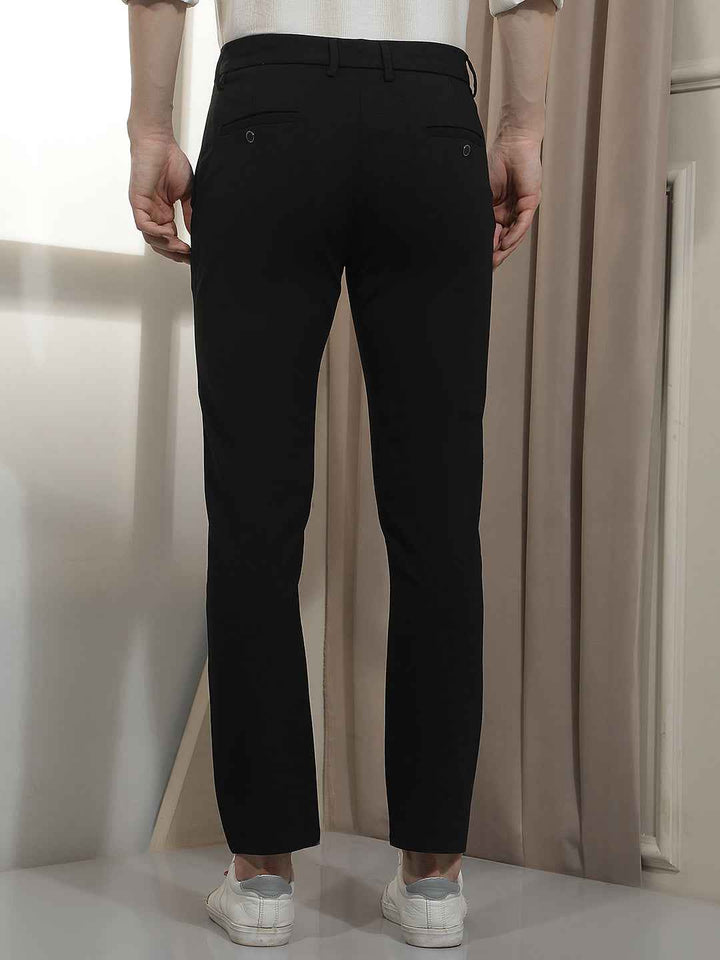 Navy Blue Knitted Trousers