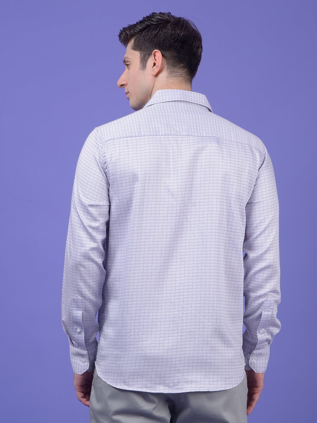 Purple Printed Shirt