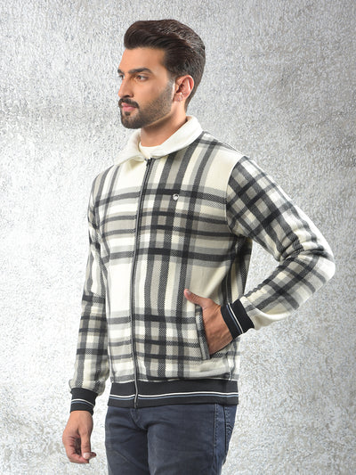 Easy Fit Cream Checked Shacket