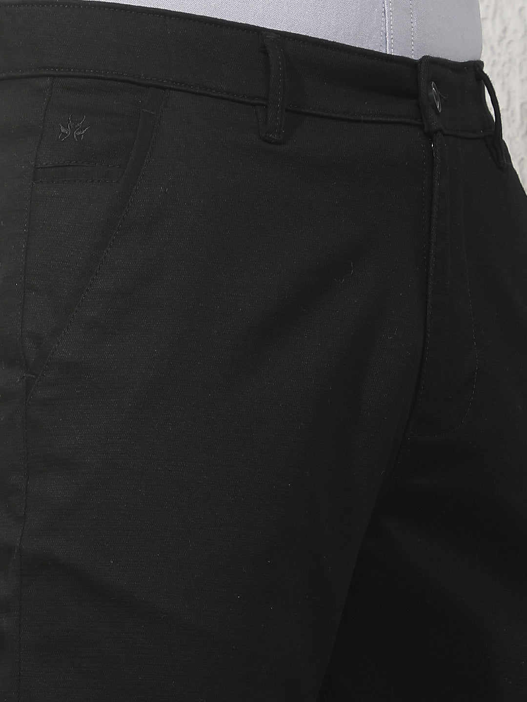 Shadow Straight Black Trousers