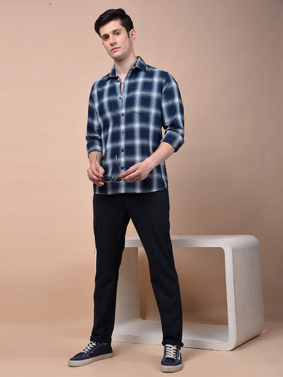 Green Checked 100% Cotton Shirt