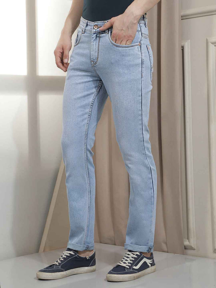 Classic Light Blue Washed Jeans