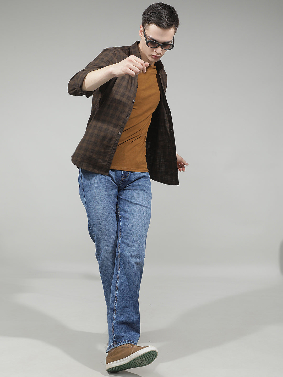 Contemporary Azure Blue Straight Jeans