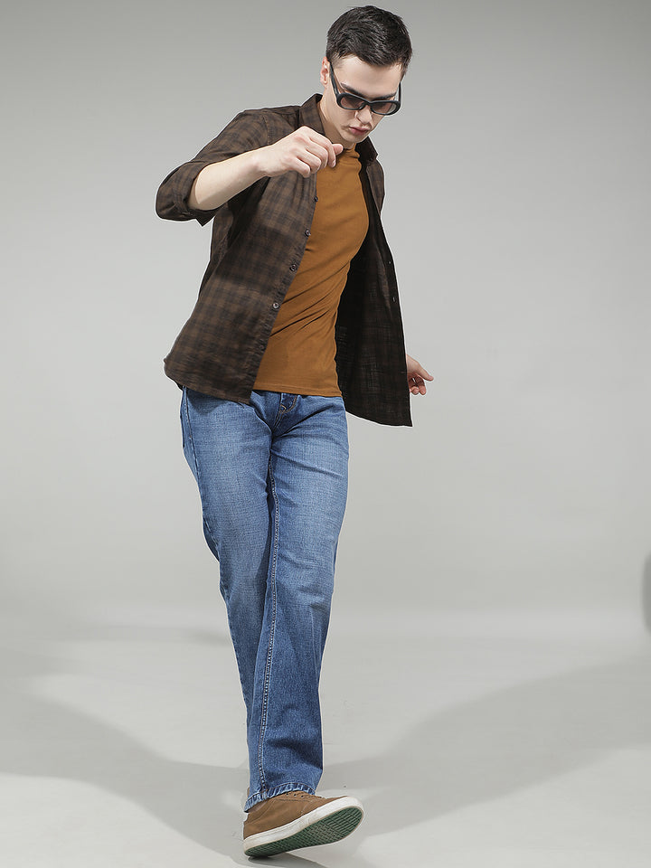 Contemporary Azure Blue Straight Jeans