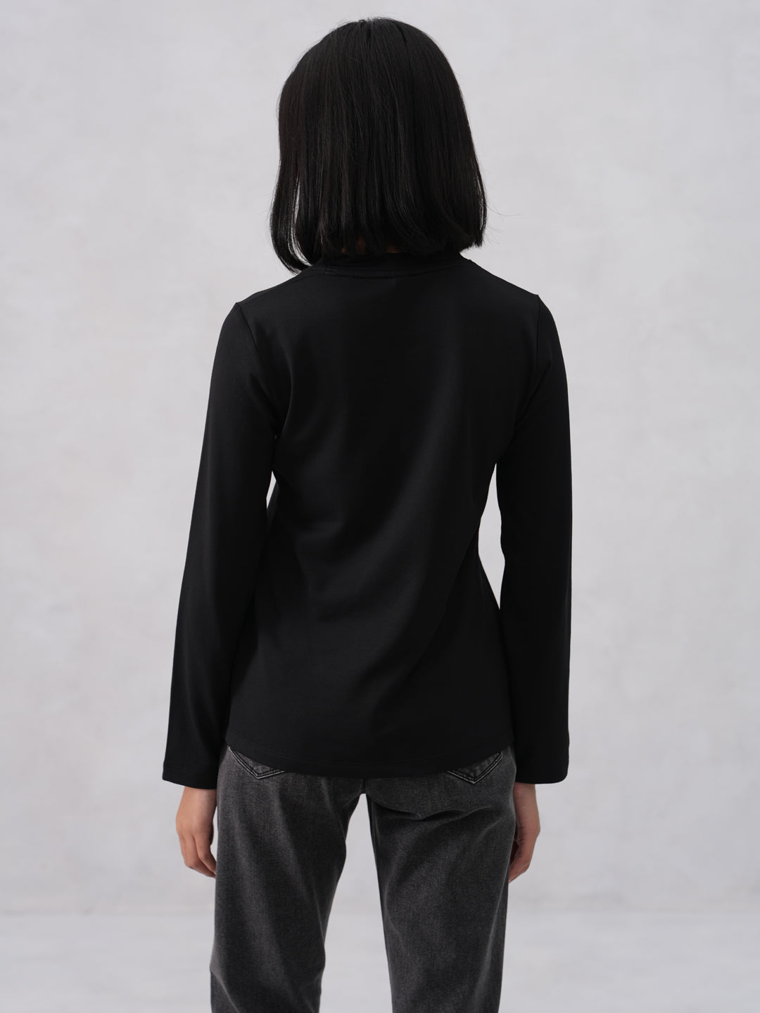 Black Typographic Printed T-Shirt