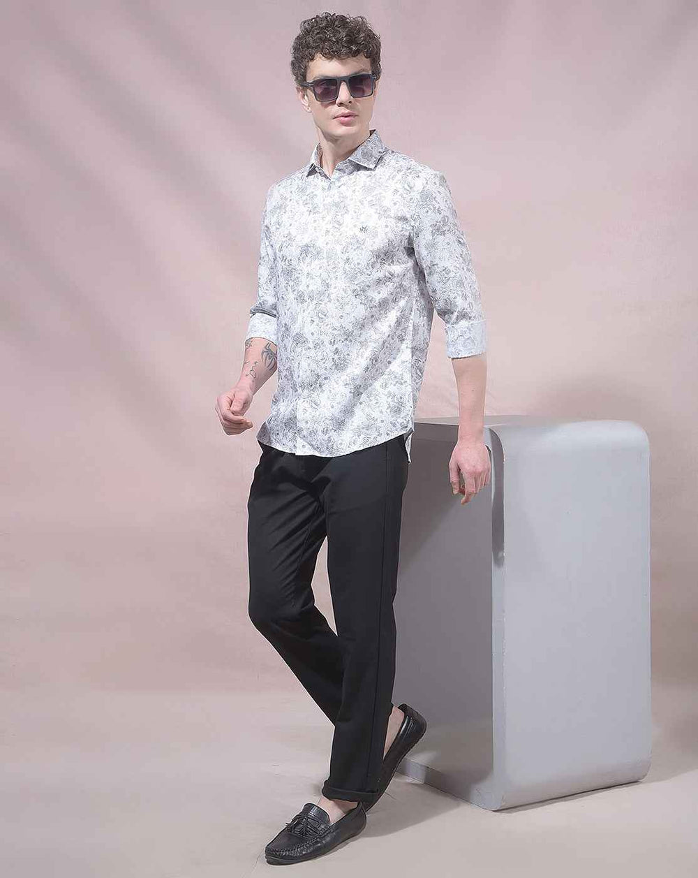 Black Chino Style Casual Trousers