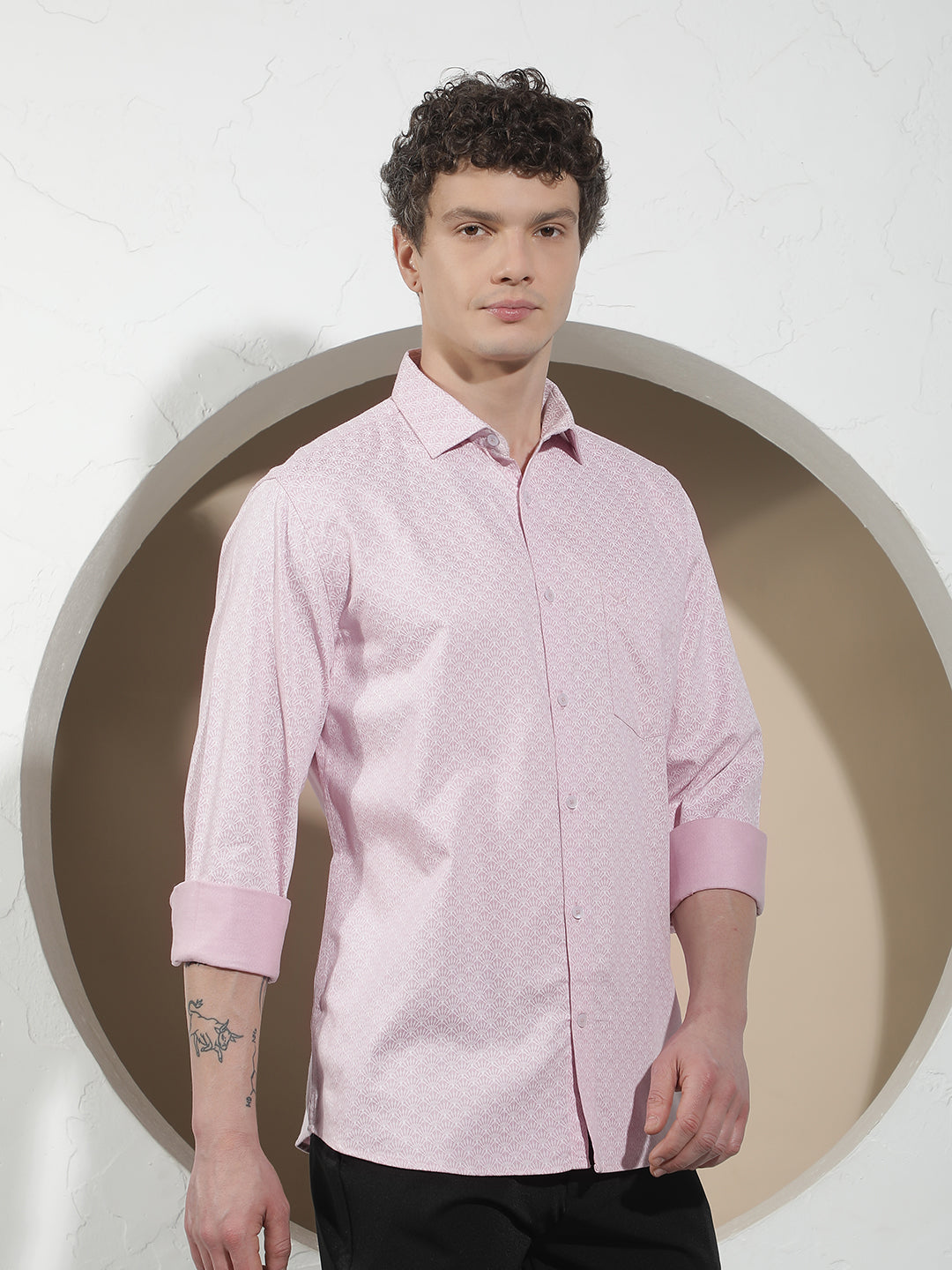 Pink Printed Shirt
