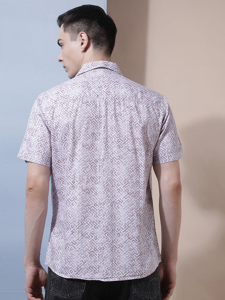 Pink Graphic Print Shirt