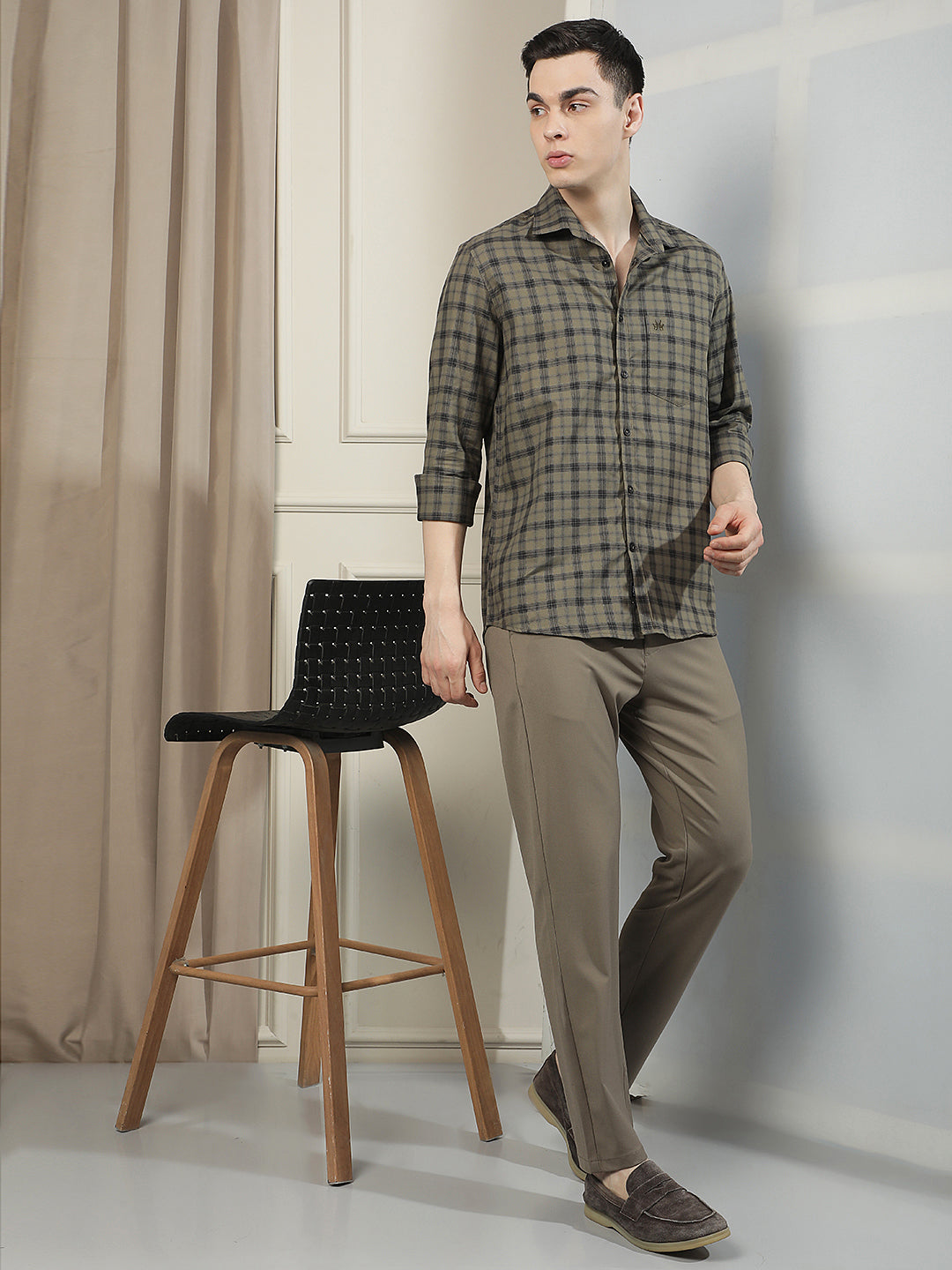 Minimalist Desert Khaki Chino Trousers