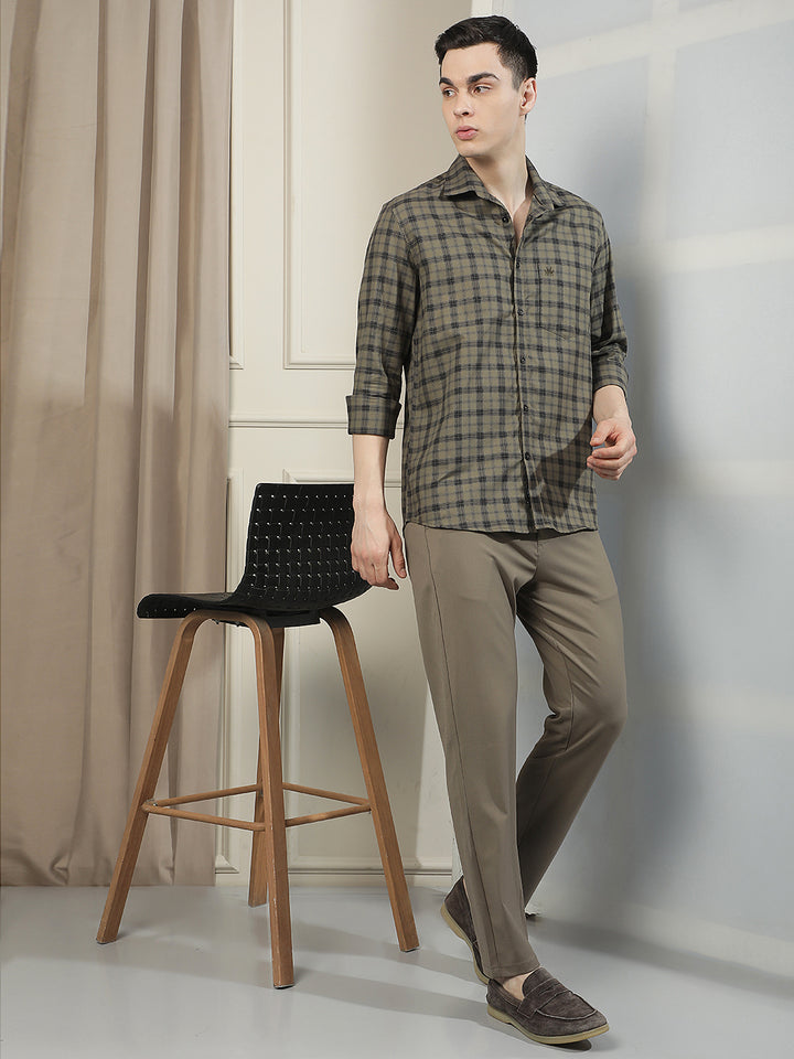 Minimalist Desert Khaki Chino Trousers
