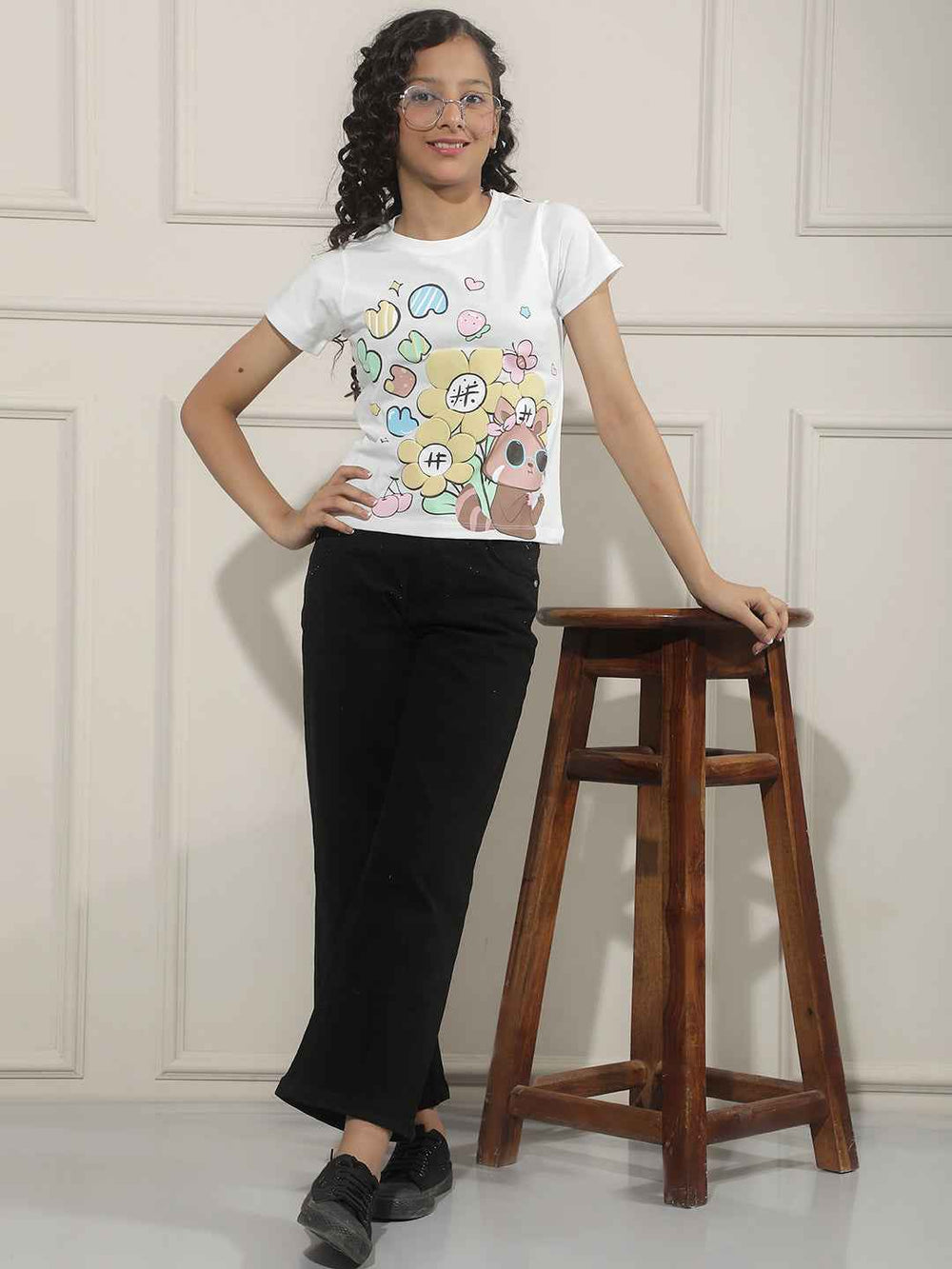 Graphic Print White T-Shirt