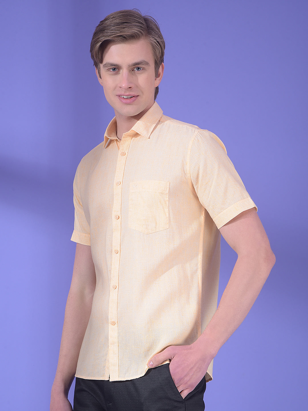 Butter Breeze Yellow Linen Shirt
