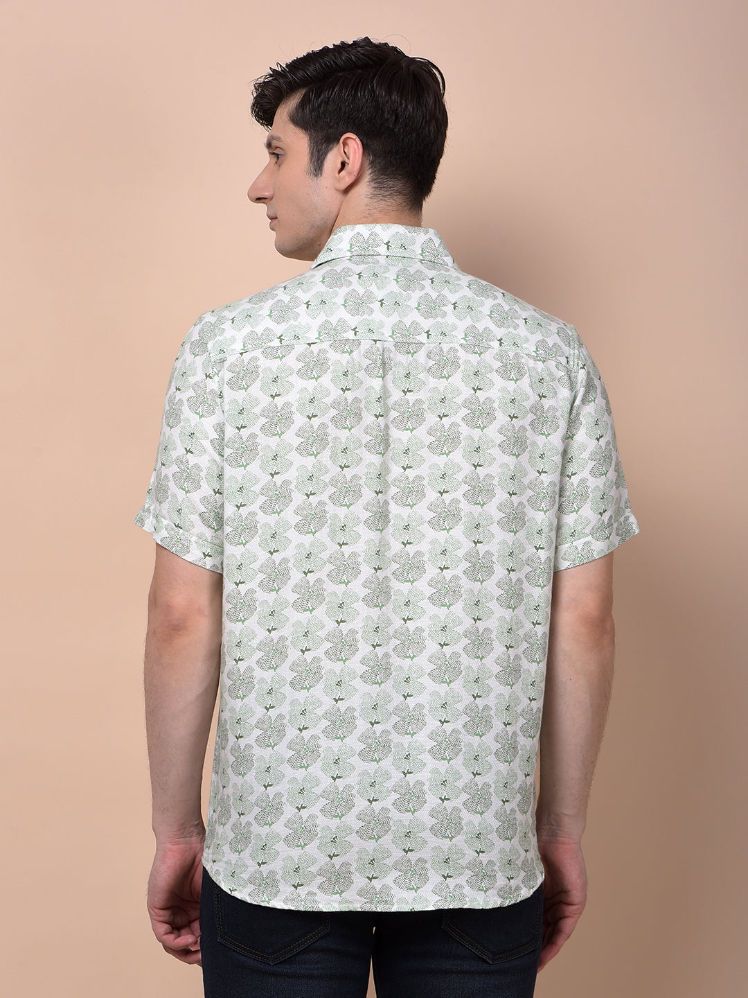 Green Floral Print Shirt