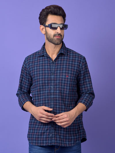 Red Ember Check Casual Shirt