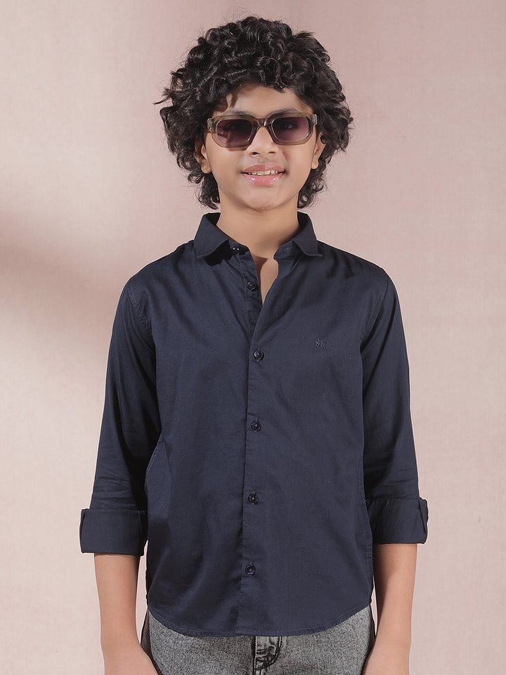 Blue 100% Cotton Shirt