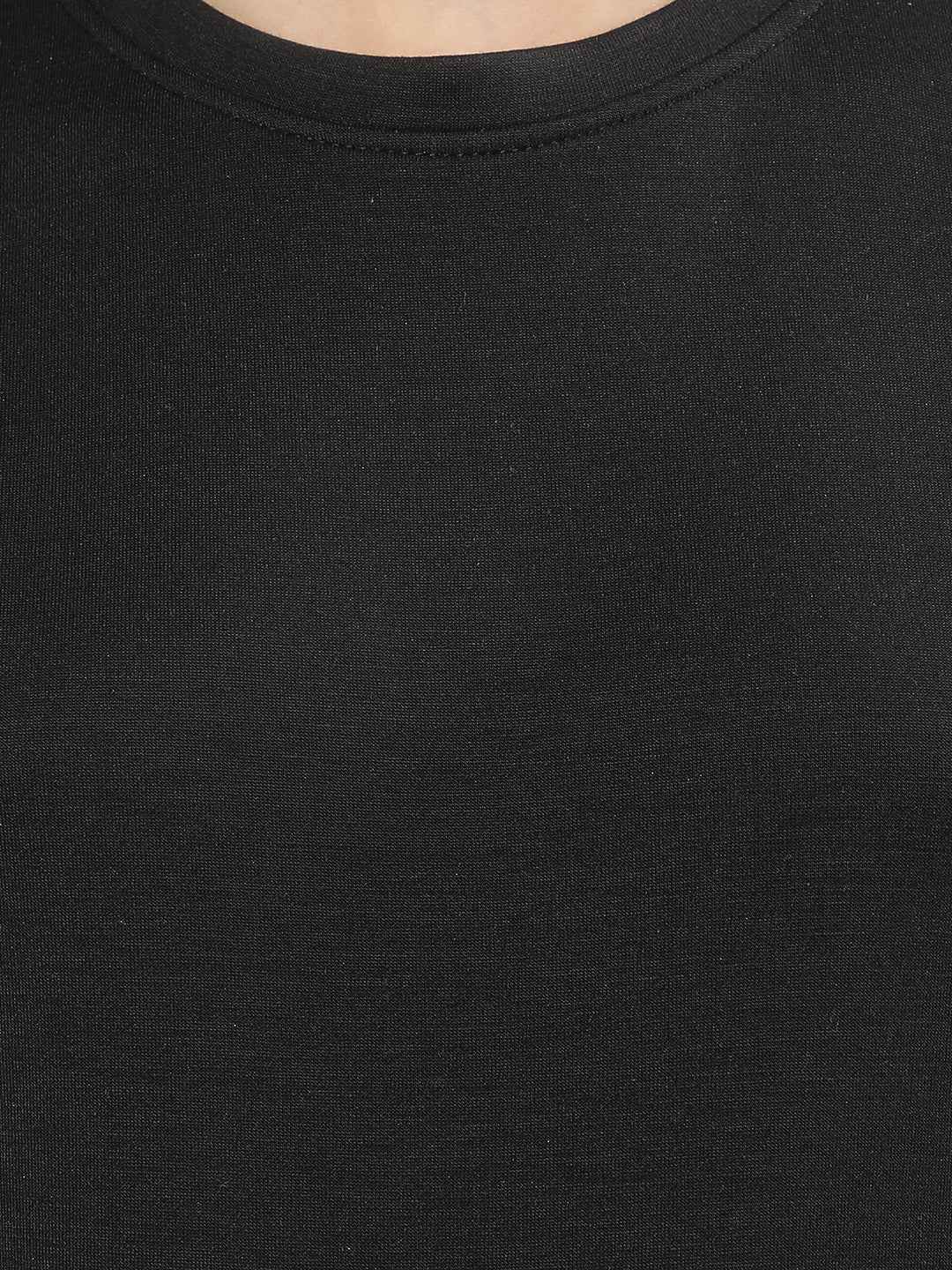 Noir Black Crop T-Shirt