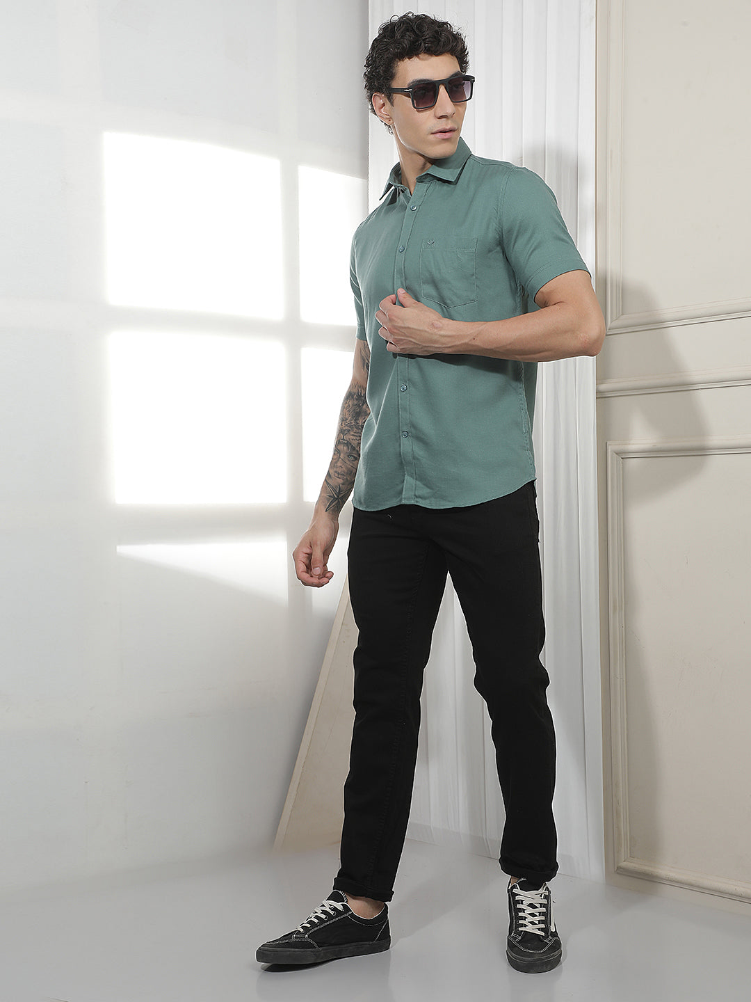 Green Casual Shirt