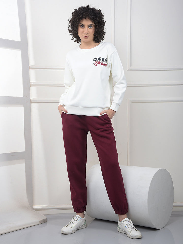 Off White Graphic Print Sweatshirt