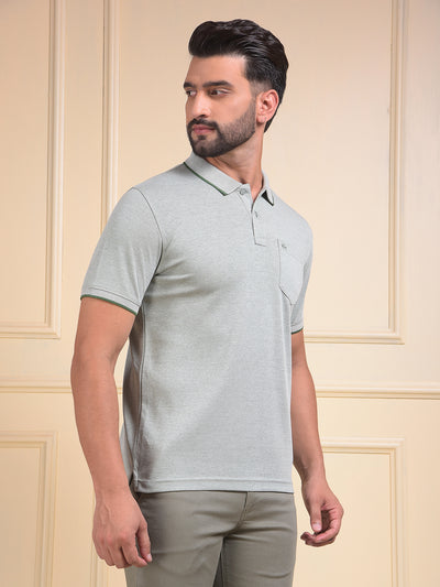 Green Polo Neck T-Shirt