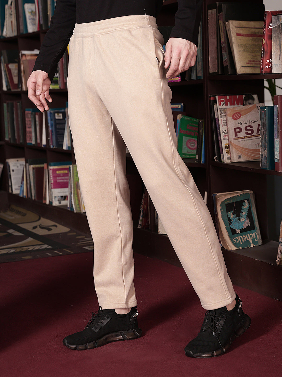 Luxe Dune Beige Trackpants