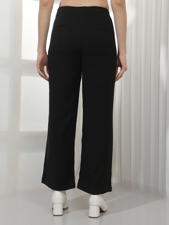 Black Wide Leg Trousers