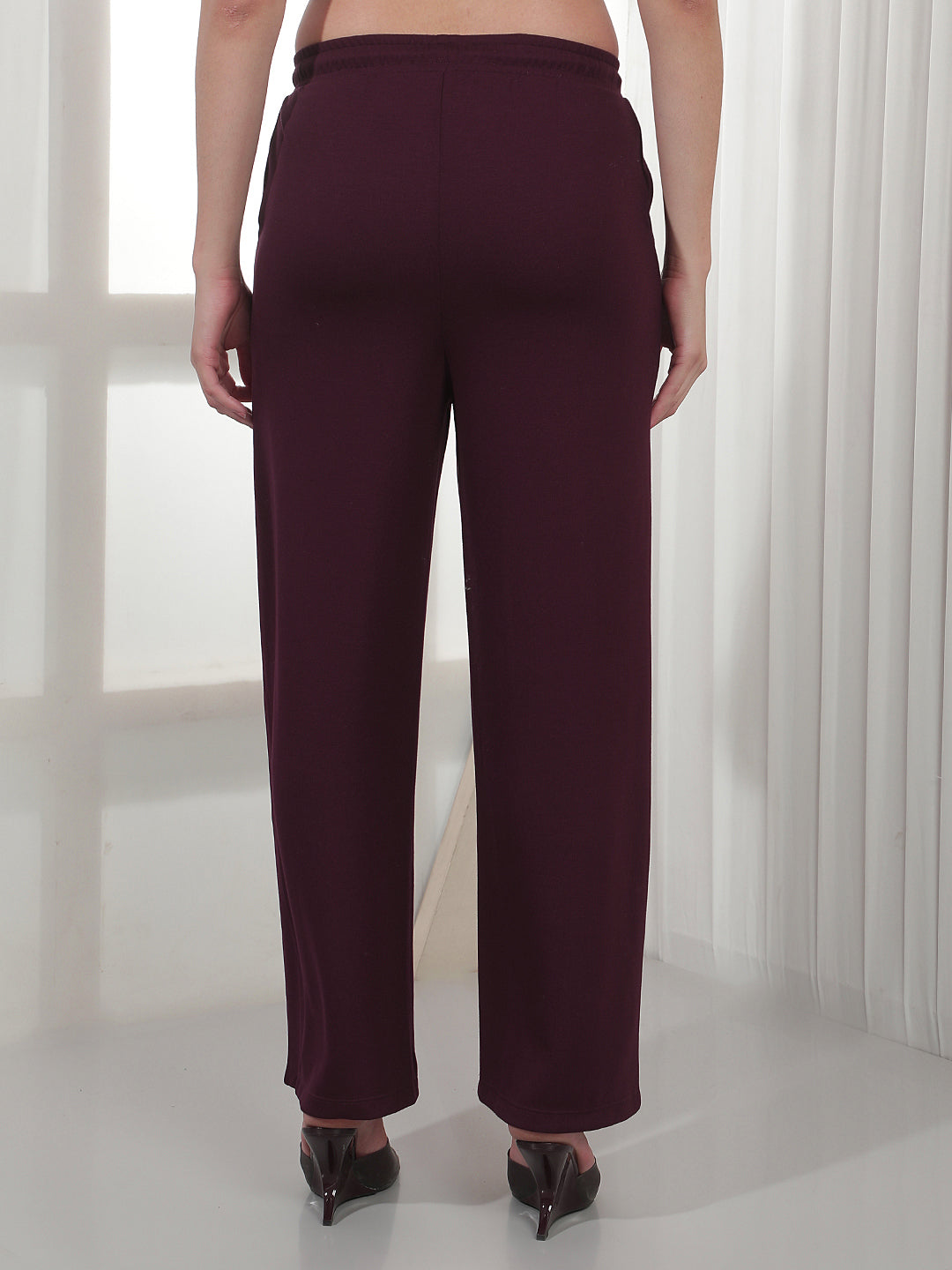 Essential Deep Wine Casual Trousers