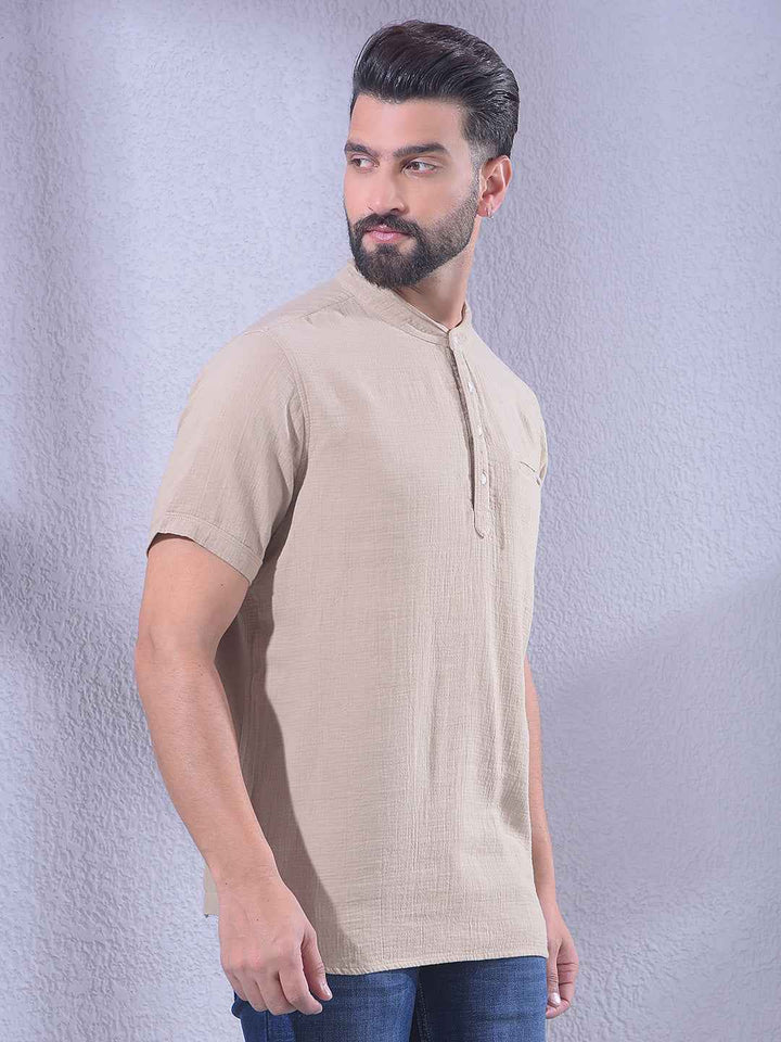 Warm Beige Clean Finish Kurta