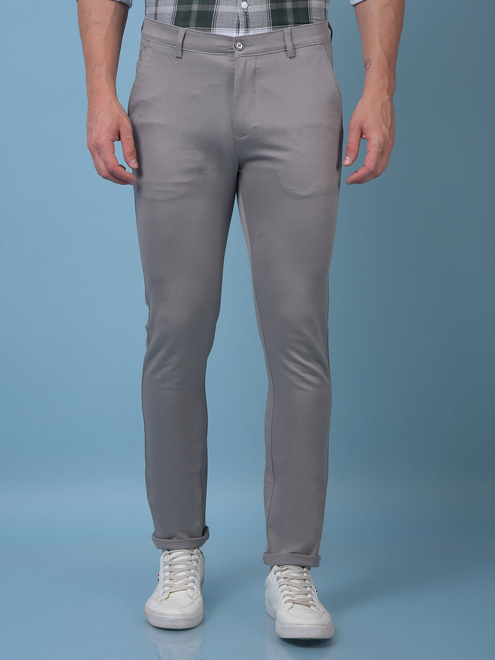 Grey Printed Trousers