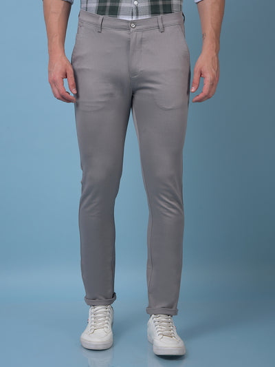 Grey Printed Trousers