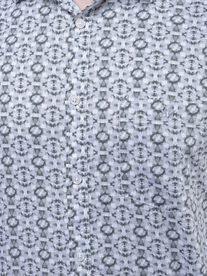 Grey Printed Shirt