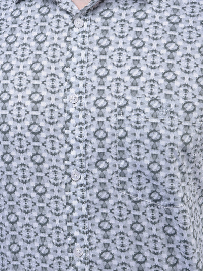 Grey Printed Shirt