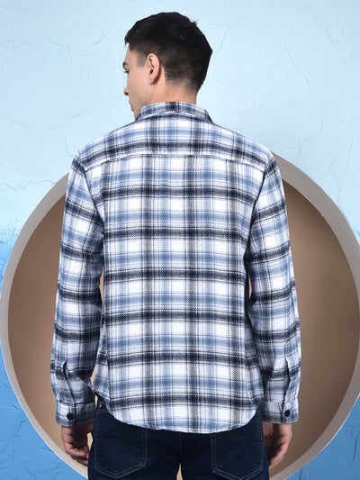 Blue Checked 100% Cotton Shirt